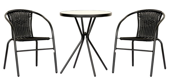 Caféstol Alaska stabelbar sort - Sunlife